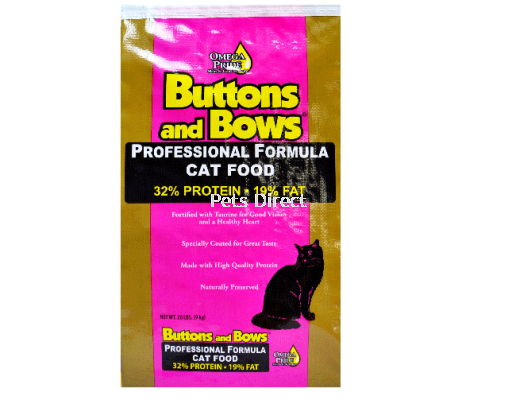 Buttons And Bows Cat Food