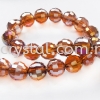 Crystal China, 8mm Disco Ball, B64 Smoked Topaz AB Disco Ball 08mm Beads