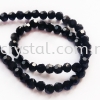 Crystal China, 4mm Round, B2 Jet Round 04mm Beads