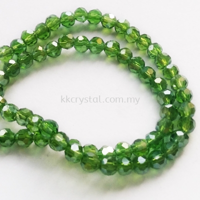 Crystal China, 4mm Round, B55 Peridot AB