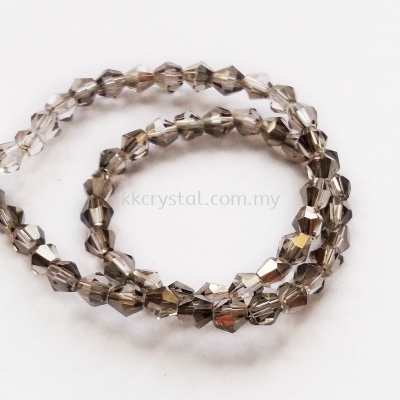 Crystal China, 4mm Bicone, B76 Crystal Satin