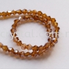 Crystal China, 4mm Bicone, B64 Smoked Topaz AB Bicone 04mm Beads