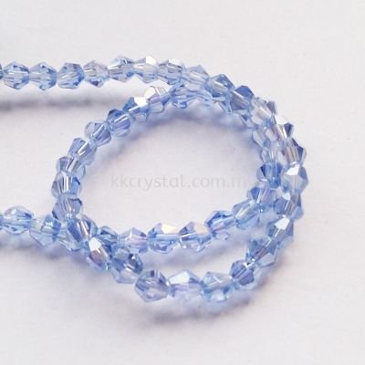 Crystal China, 4mm Bicone, B56 Sapphire AB