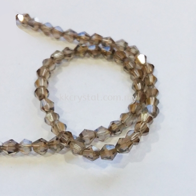 Crystal China, 4mm Bicone, B83 Metalic Silver Shade