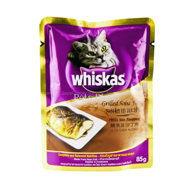 Whiskas Wet Food Grilled Saba Flavor 85g