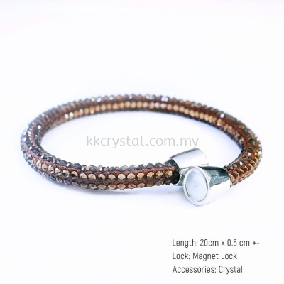 Skinny Bolster Bracelet, A13 Light Colorado Topaz