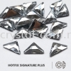 Signature PLUS, Special Shape, Code 801# Triangle Alpha Flat Back, 6.3x11mm, Crystal, 144pcs/pkt Hotfix Signature PLUS - Special Shape Hotfix