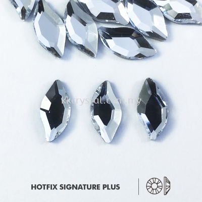 Signature PLUS, Special Shape, Code 821# Diamond Leaf, 4x8mm, Crystal, 144pcs/pkt