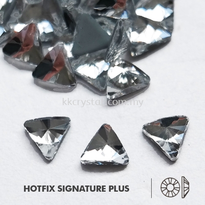 Signature PLUS, Special Shape, Code 803# Rivoli Triangle Flat Back, 5mm, Crystal, 144pcs/pkt