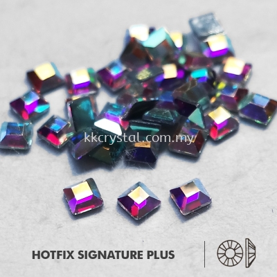 Signature PLUS, Special Shape, Code 806# Square Flat Back, 3mm, Crystal AB, 144pcs/pkt