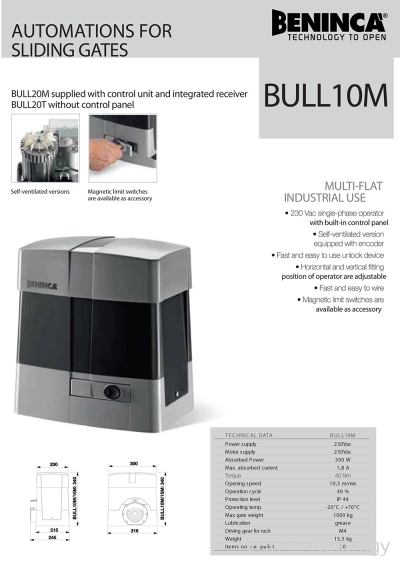 Beninca Bull10m