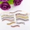 "S" Style Tube, 1.5*25mm, White Gold Platting, 20pcs/pkt Tubes  Jewelry Findings, White Gold Plating