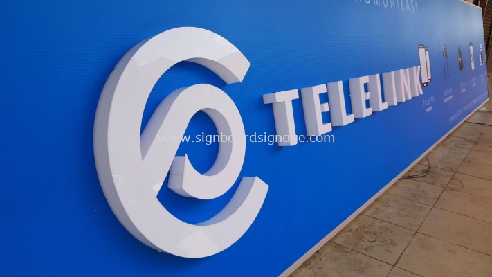 Telelink Acrylic 3D LED Signage at Kuala Selangor