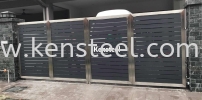 wood colour main gate65 Stainless Steel Wood Colour Main Gate