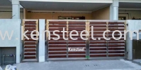 wood colour main gate66 Stainless Steel Wood Colour Main Gate