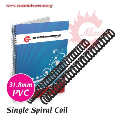 31.8mm PVC Spiral - Black (50s)