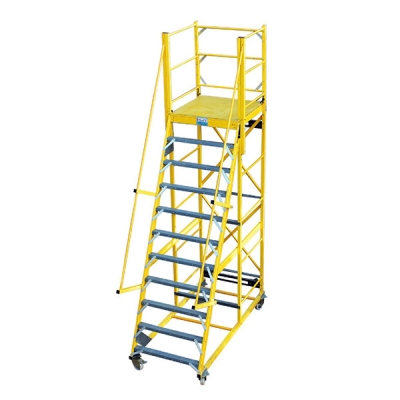 Fibre Glass Platform Trolley Ladders