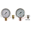 PRESSURE GAUGE 4"(100MM) X 1/2" NPT BOTTOM (WITH OIL) PRESSURE GAUGE