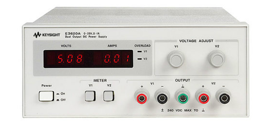 50W Dual Output Power Supply, Two 25V, 1A, E3620A