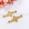 Clasp, Code A83048, Gold Plated, 2pcs/pkt Clasp  Jewelry Findings, White Gold Plating