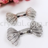Clasp Shell Shape, Code B247131, White Gold Plated, 2pcs/pkt Clasp  Jewelry Findings, White Gold Plating