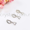 Pendant Clips, Code 0283024, White Gold Plated, 5pcs/pkt  Pendant Clips  Jewelry Findings, White Gold Plating