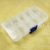 Plastik Beads Box, 13*6.5cm, 10#, 013055 Beads Case / Beads Tray Displays