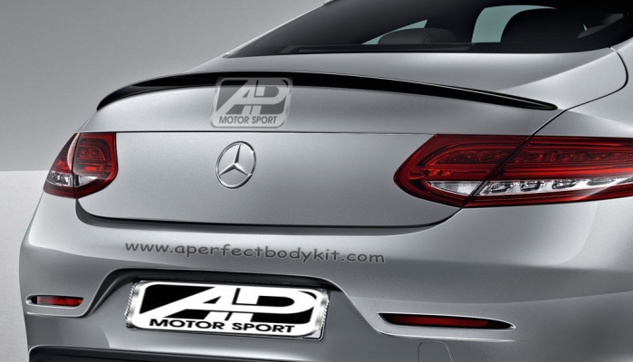 Mercedes C Class Coupe W205 Boot Lip Spoiler 