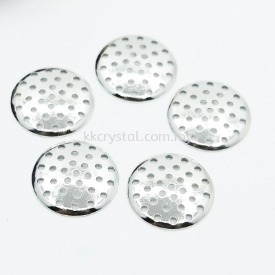 Perforted Disc, 16mm, Plated, 012010, 50pcs/pkt