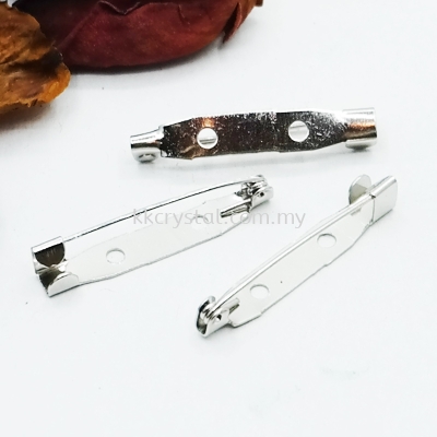 Pin Brooch, 32mm, Plated, 004015, 20pcs/pkt