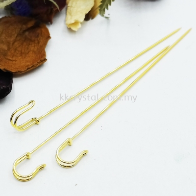 Brooch, Stick Pin, 11.5cm, Gold Plating, 016031, 10pcs/pkt