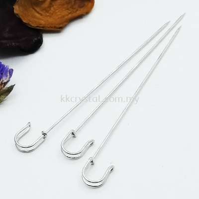 Brooch, Stick Pin, 8.5cm, Plated, 009019, 10pcs/pkt