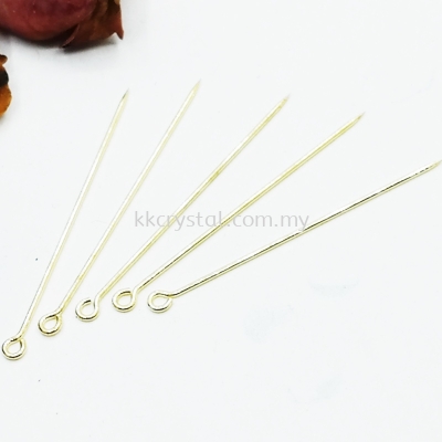 Shawl Pin, 08*43mm, Gold Platting, 843037, 100pcs/pkt