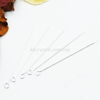 Shawl Pin, 08*43mm, Silver Platting, 843020, 100pcs/pkt