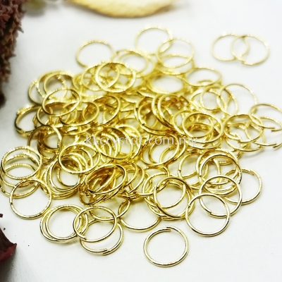 Jump Ring, 0.5x6mm, Gold Plating