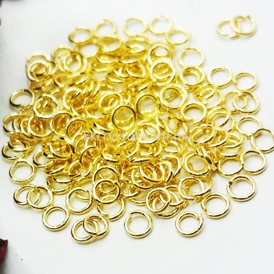 Jump Ring, 0.5x4mm, Gold Plating