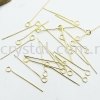 Eyepin, 25mm, Gold Plating Headpins, Eyepins  Jewelry Findings