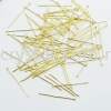 Head Pin, 25mm, Gold Plating Headpins, Eyepins Jewelry Findings
