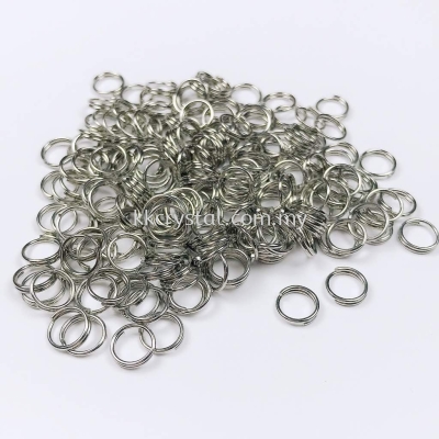 Jump Ring, Double Ring, 6mm, Plated