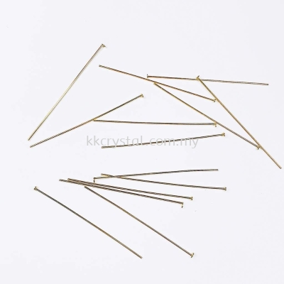 Head Pin, 08x50mm, Gold Plating