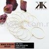 Hoop Earring, Round, 35mm, Gold Plating, 40pcs/pkt Earring Findings  Jewelry Findings