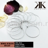 Hoop Earring, Round, 35mm, Plated, 40pcs/pkt Earring Findings  Jewelry Findings