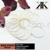 Hoop Earring, Round, 30mm, Gold Plating, 40pcs/pkt Earring Findings  Jewelry Findings