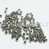 Crimp Beads (Stopper), 2.0mm, Plated Crimp Beads (Stopper)   Jewelry Findings