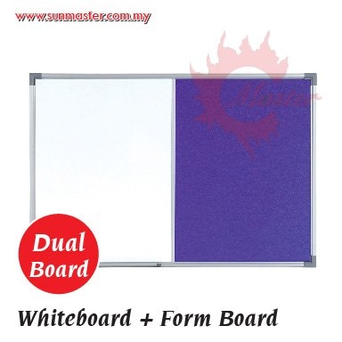 Form Board + Magnetic Whiteboard with Aluminium Frame