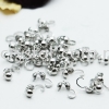 Clamshell, Plated, 018015 Bead Tips  Jewelry Findings