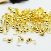 Clamshell, Gold Plating, 018039 Bead Tips  Jewelry Findings