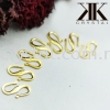 Clasp Style S, Gold Plating, 50pcs/pkt Clasp   Jewelry Findings