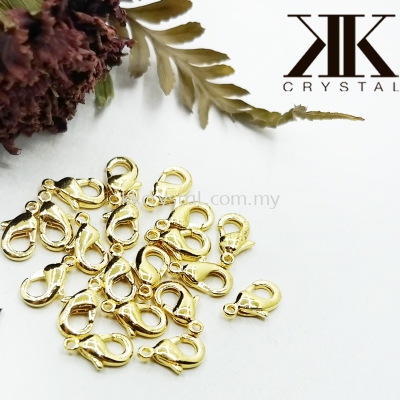 Clasp Lobster, 5x9mm, Gold Plating, 20pcs/pkt