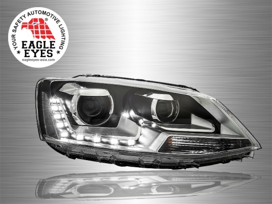 VW Jetta Projector LED DRL Head Lamp 11~16